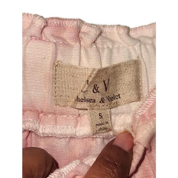 CHELSEA & VIOLET Boho Pink Tie Dye Ruffle Skirt Size Small NEW - Picture 2 of 5